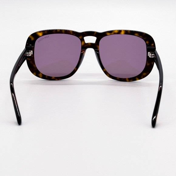 NEW TOM FORD BILLIE TF1012 ECO 52Y WOMEN SUNGLASSES FT1012/S HAVANA EYEWEAR - Picture 5 of 10